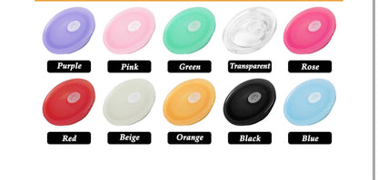 Colored lids for glass tumblers